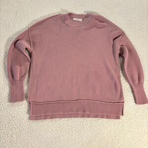 Moon & Madison Pink Knit Sweater Size Medium Cozy Modest EUC